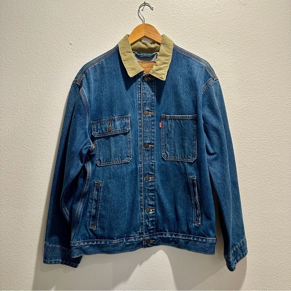 Levi’s Classic Trucker Jacket with Corduroy Collar – Men’s Medium – Like New! - Picture 1 of 6